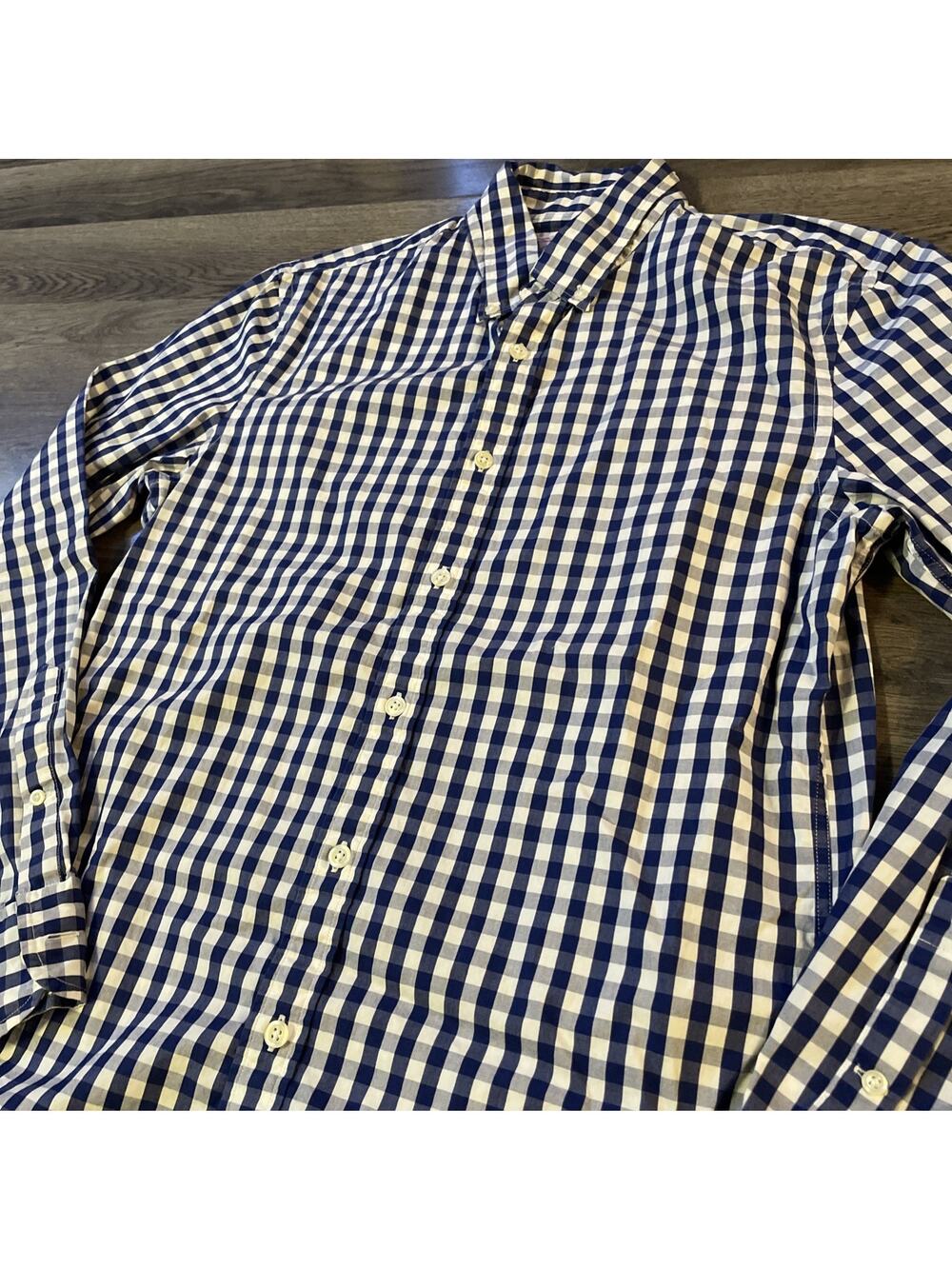 J. Press Trunk Club Checkered Plaid Long Sleeve Button-down Mens Shirt Size M